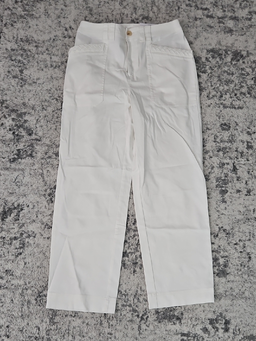 Macy's White Women's Straight-Leg Chinos